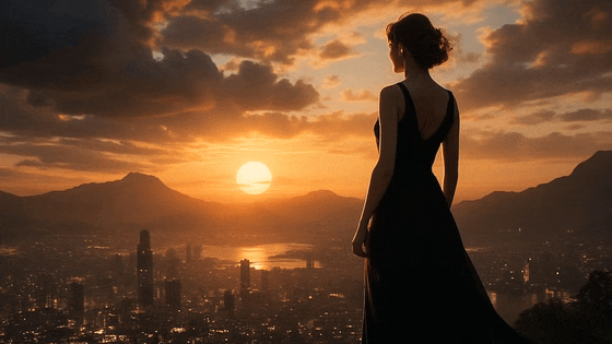 Woman at skyline